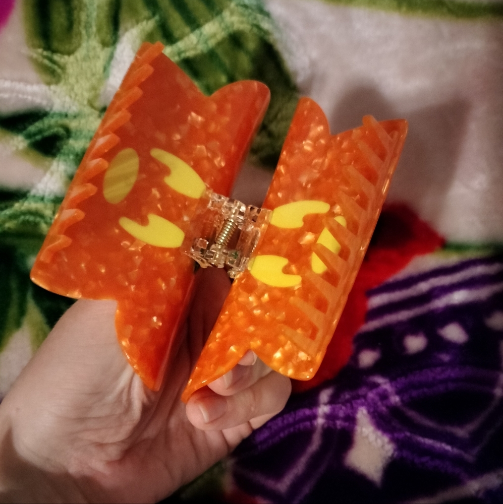 Pumpkin Mouse Claw clip - Picture 5 of 11